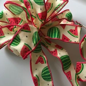 Sweet Watermelon DIY Bow Premade Prewired DIY Bows FINAL SALE ITEM